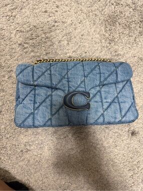 Coach Quilted Denim tabby 26